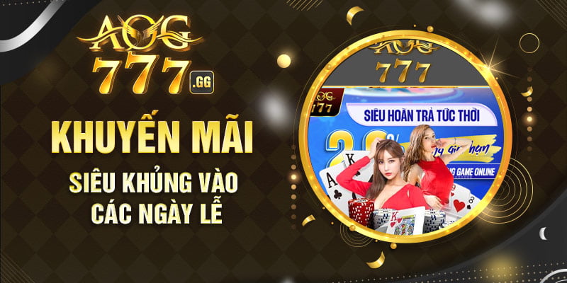 Vài sự kiện khuyến mãi AOG777 được tổ chức theo định kỳ